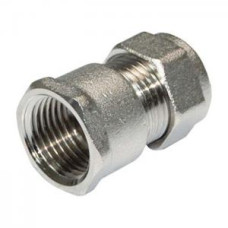 Муфта никелированная 1/2"х10