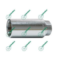 Переход наружная/внутренняя резьба 1/2", 60 мм (никель)