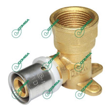 Колено настенное 1/2"х16 (52мм)