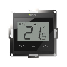 E55-B – Интернет-регулятор Wi-Fi, скрытый монтаж 55×55, 230В, черный